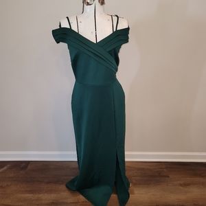 NWOT Emerald Green Gown